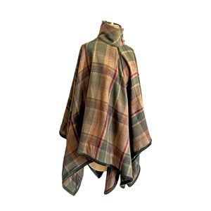 Ralph Lauren Chap’s plaid sweater poncho